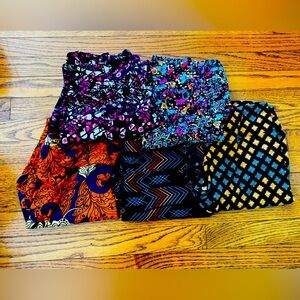 Bundle of 5 LuLaRoe Leggings Size Tall & Curvy
